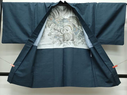 平和屋着物●男性 紬 アンサンブル 100亀甲 正絹 逸品 CAAS8734vf