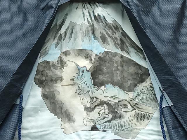 平和屋着物●男性　本場大島紬　アンサンブル　吉祥文　正絹　逸品　未使用　CAAS8735vf