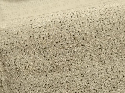 平和屋着物●結城紬　80亀甲　七宝花唐草文　正絹　逸品　CAAS8744vf
