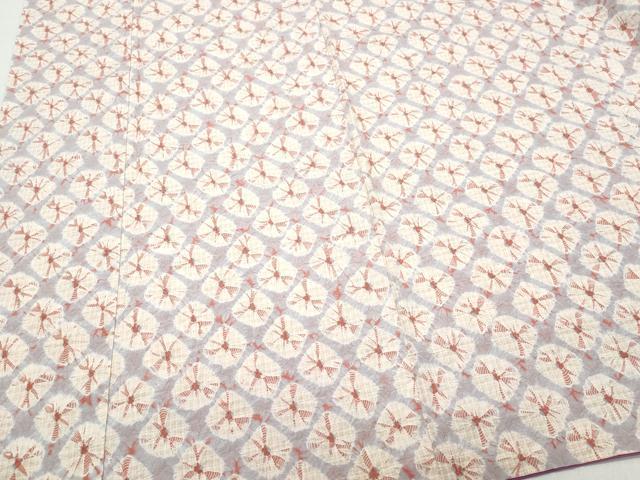 平和屋着物●上質な紬 絞り 正絹 逸品 CAAS8753vf