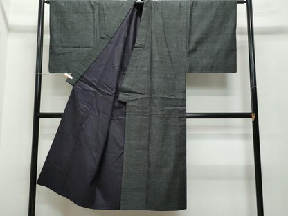 平和屋着物●男性 結城紬 杢 正絹 逸品 CAAS8757vf