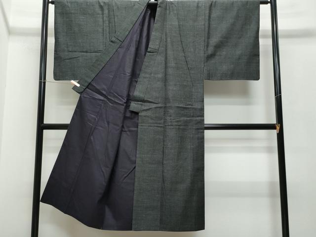 平和屋着物●男性 結城紬 杢 正絹 逸品 CAAS8757vf