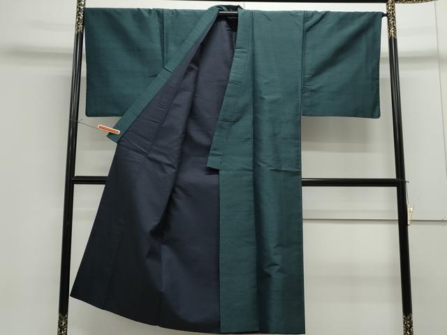 平和屋着物●男性　紬　アンサンブル　霞文　正絹　逸品　CAAS9202th