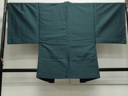 平和屋着物●男性　紬　アンサンブル　霞文　正絹　逸品　CAAS9202th