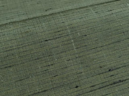 平和屋着物●真綿華峰紬 アンサンブル 色無地 麹塵色 反端付き 正絹 逸品 CAAS9204th