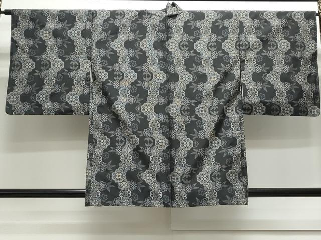平和屋着物●本場村山大島紬　アンサンブル　花繋ぎ　正絹　逸品　CAAS9205th