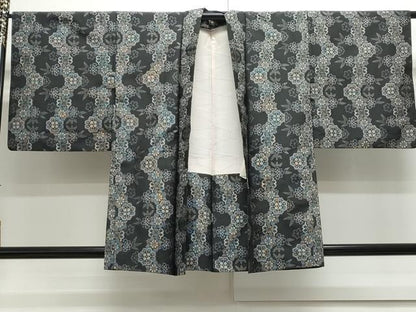 平和屋着物●本場村山大島紬　アンサンブル　花繋ぎ　正絹　逸品　CAAS9205th