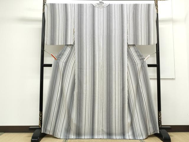 平和屋着物●上質な小紋 縞 ますいわ屋扱い 正絹 逸品 CAAS9229th