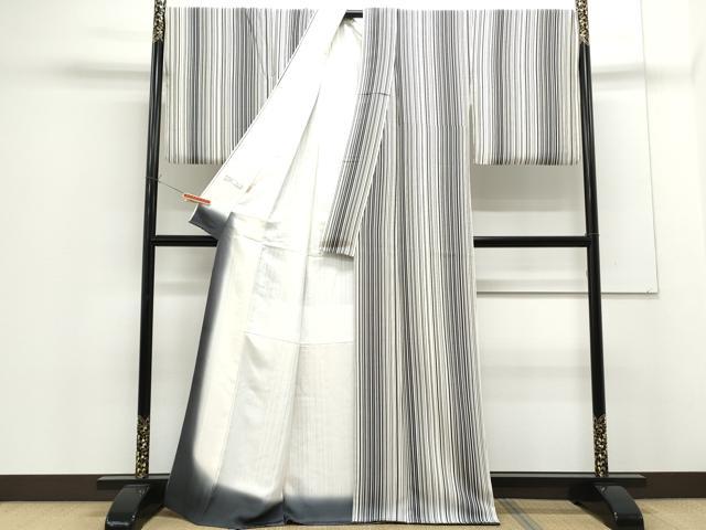 平和屋着物●上質な小紋 縞 ますいわ屋扱い 正絹 逸品 CAAS9229th