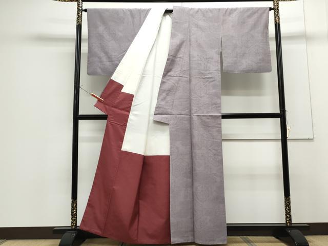 平和屋着物●本場玉結城紬　80亀甲　雲重ね吉祥文　証紙付き　正絹　逸品　CAAS9230th