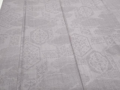 平和屋着物●本場玉結城紬　80亀甲　雲重ね吉祥文　証紙付き　正絹　逸品　CAAS9230th