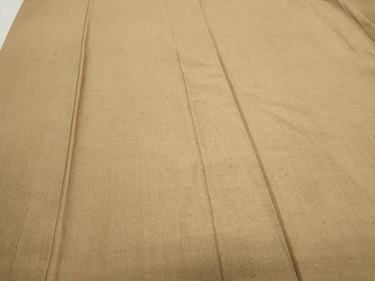 平和屋着物●結城紬 色無地 白茶色 正絹 逸品 CAAS9257th