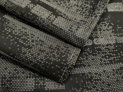 平和屋着物●本場大島紬　9マルキ　泥染め　吉祥文　正絹　逸品　未使用　CAAS9265th