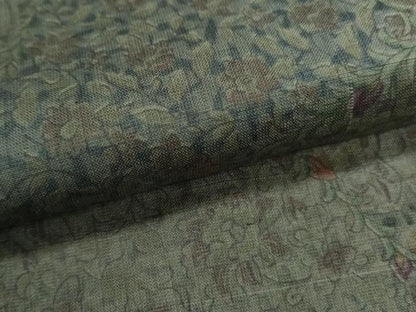 平和屋着物●上質な紬 吉祥花文 正絹 逸品 CAAS9267th