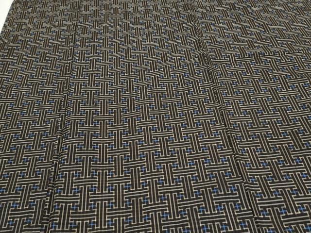 平和屋着物●本場大島紬　龍郷絣　秋名バラ　正絹　逸品　CAAS9289th