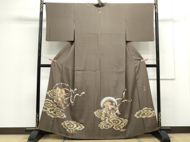 平和屋着物●豪華色留袖 作家物 風神 雷神 金銀彩 正絹 逸品 CAAS9310th