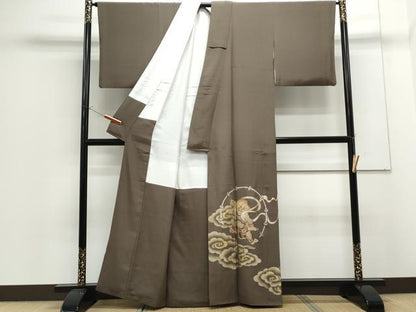 平和屋着物●豪華色留袖 作家物 風神 雷神 金銀彩 正絹 逸品 CAAS9310th