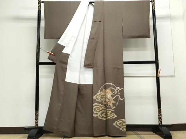 平和屋着物●豪華色留袖 作家物 風神 雷神 金銀彩 正絹 逸品 CAAS9310th