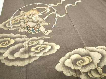 平和屋着物●豪華色留袖 作家物 風神 雷神 金銀彩 正絹 逸品 CAAS9310th