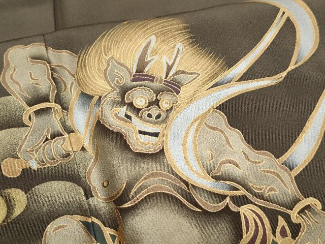 平和屋着物●豪華色留袖 作家物 風神 雷神 金銀彩 正絹 逸品 CAAS9310th