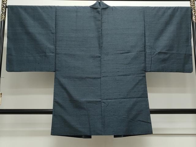 平和屋着物●男性　紬　アンサンブル　100亀甲　正絹　逸品　CAAS9324th