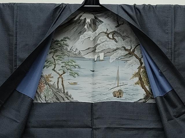 平和屋着物●男性　本場大島紬　アンサンブル　100亀甲　総詰め　正絹　逸品　CAAS9326th