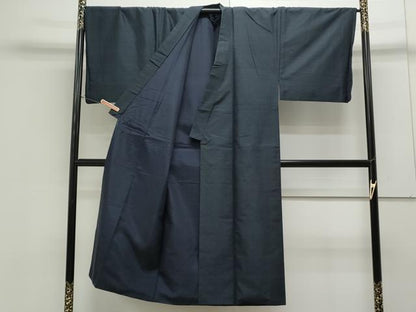 平和屋着物●男性　紬　アンサンブル　霞文　正絹　逸品　CAAS9331th