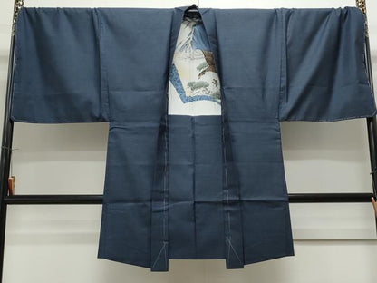 平和屋着物●男性　本場大島紬　アンサンブル　100亀甲　総詰め　証紙付き　キングサイズ　正絹　逸品　未使用　CAAS9335th