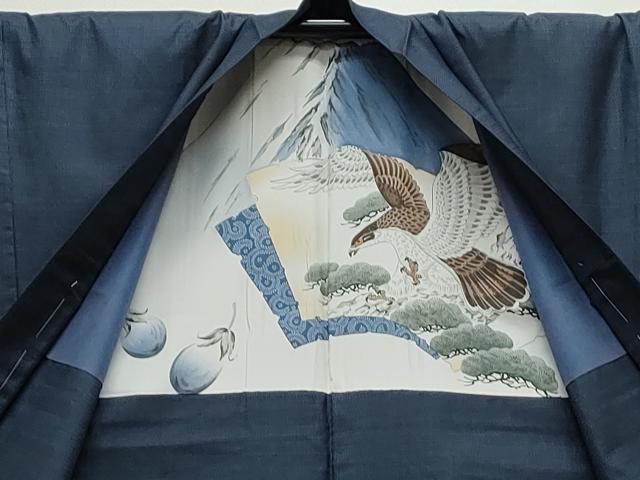 平和屋着物●男性　本場大島紬　アンサンブル　100亀甲　総詰め　証紙付き　キングサイズ　正絹　逸品　未使用　CAAS9335th