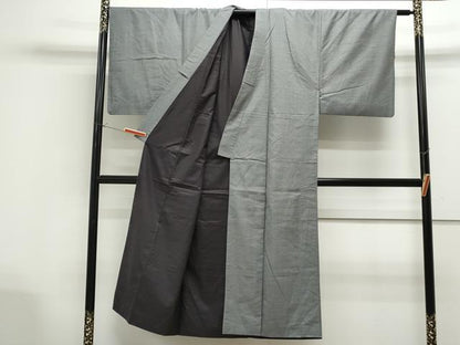 平和屋着物●男性　紬　アンサンブル　亀甲柄　正絹　逸品　CAAS9337th