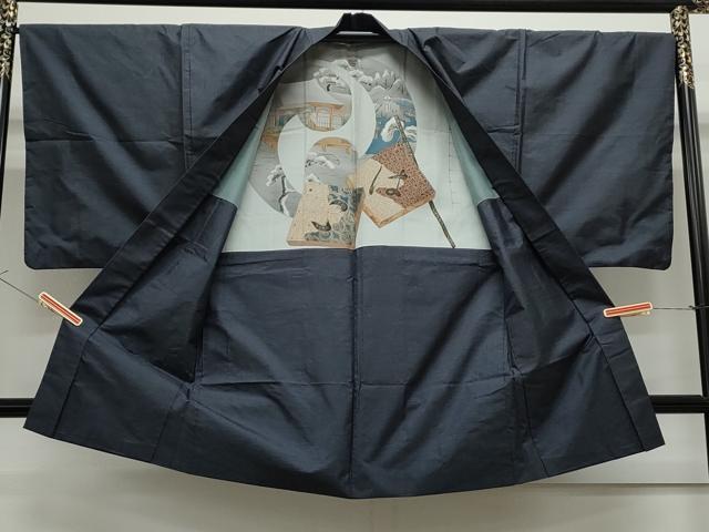 平和屋着物●男性 本場大島紬 アンサンブル 100亀甲 総詰め 正絹 逸品 CAAS9339th