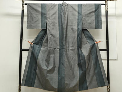 平和屋着物●本場大島紬 9マルキ 間道 正絹 逸品 CAAS9375th