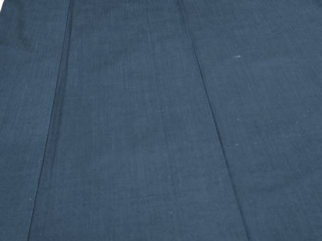 平和屋着物●男性　紬　アンサンブル　色無地　留紺色　正絹　逸品　CAAS9409th