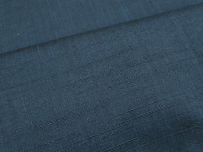 平和屋着物●男性　紬　アンサンブル　色無地　留紺色　正絹　逸品　CAAS9409th