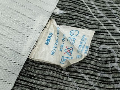 平和屋着物＊夏物 小紋 絽 跳兎 舞花びら 黒地 洗える着物 未使用 CAAQ1231thm
