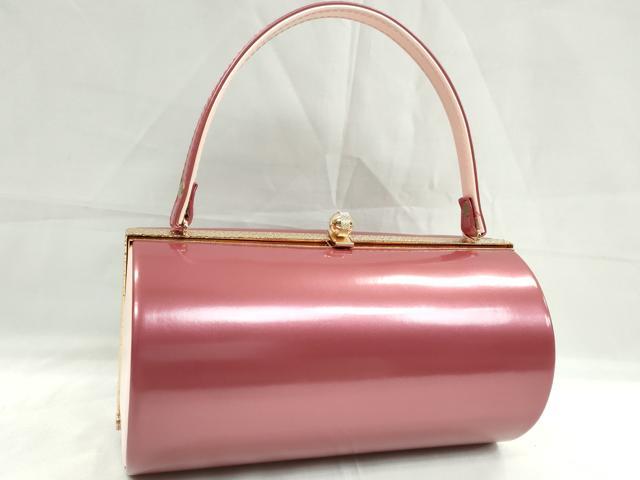 平和屋着物●和装小物　和装バッグ・草履セット　長春色×虹色　草履サイズ：Ｍ　逸品　CAAS9876ju