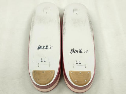 平和屋着物●和装小物　和装バッグ・草履セット　長春色×虹色　草履サイズ：ＬＬ　逸品　CAAS9877ju