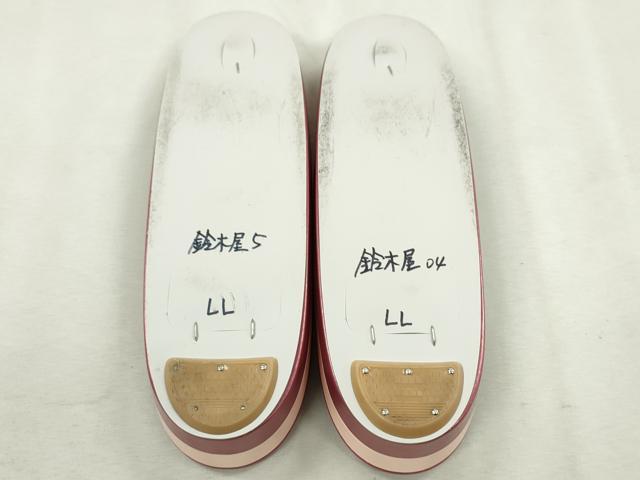 平和屋着物●和装小物　和装バッグ・草履セット　長春色×虹色　草履サイズ：ＬＬ　逸品　CAAS9877ju
