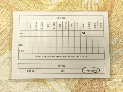 平和屋着物◎六通柄袋帯 荒波文 正絹 逸品 CAAT0009ft