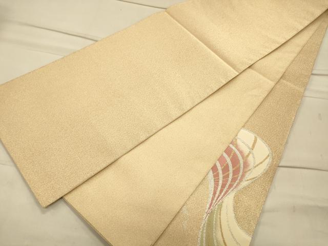 平和屋着物◎太鼓柄袋帯　綴れ　流水文　金銀糸　正絹　逸品　CAAT0059ft