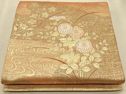 平和屋着物◎太鼓柄袋帯 流水正絹 逸品 CAAT0100ft