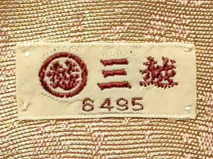 平和屋着物◎全通柄袋帯 霞文 金糸 三越扱い 正絹 逸品 CAAT0152ft