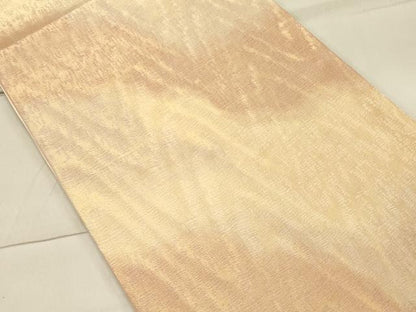 平和屋着物◎全通柄袋帯 霞文 金糸 三越扱い 正絹 逸品 CAAT0152ft