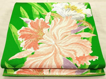 平和屋着物◎六通柄袋帯 唐織り 晴れ乃日 金糸 正絹 逸品 CAAT0274ft