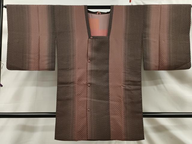 平和屋着物∞道行コート 吉祥文 銀通し地 ロング丈 正絹 逸品 CAAT0453dy