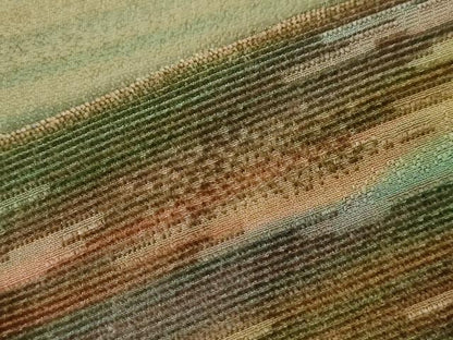 平和屋着物∞染色家 岩浅公展 道行コート モール織 霞文 暈し染め ロング丈 正絹 逸品 CAAT0458dy