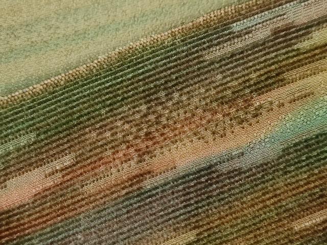 平和屋着物∞染色家 岩浅公展 道行コート モール織 霞文 暈し染め ロング丈 正絹 逸品 CAAT0458dy