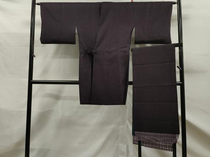 平和屋着物＃道中着 リバーシブル 霞文 暈し染め ショール付き ロング丈 正絹 逸品 CAAT0467dy