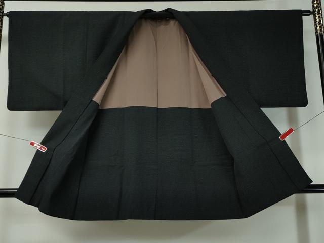 平和屋着物＃男性 羽織 お召地 蚊絣 正絹 逸品 CAAT0477dy