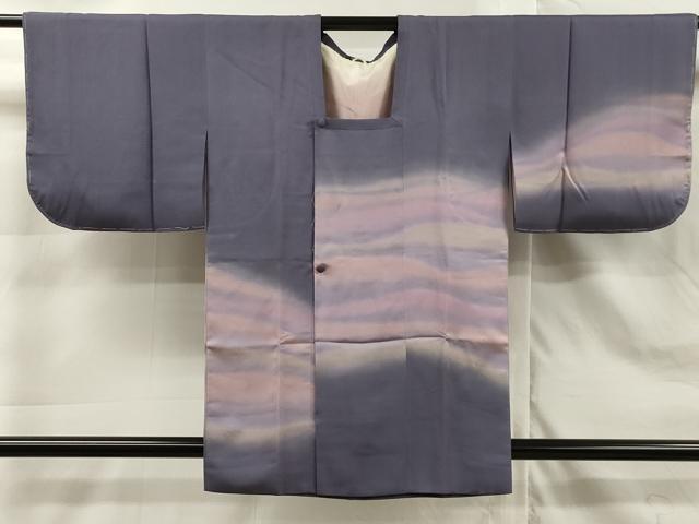 平和屋着物∞道行コート　霞文　暈し染め　正絹　逸品　未使用　CAAT0505dy